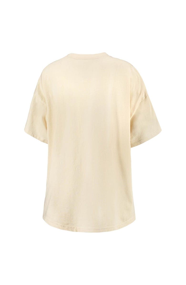 PRESSBOX Women's Pressbox Cream North Carolina Tar Heels Flash Lightning Rocker Oversized Pullover Sweatshirt, Alternate, color, 