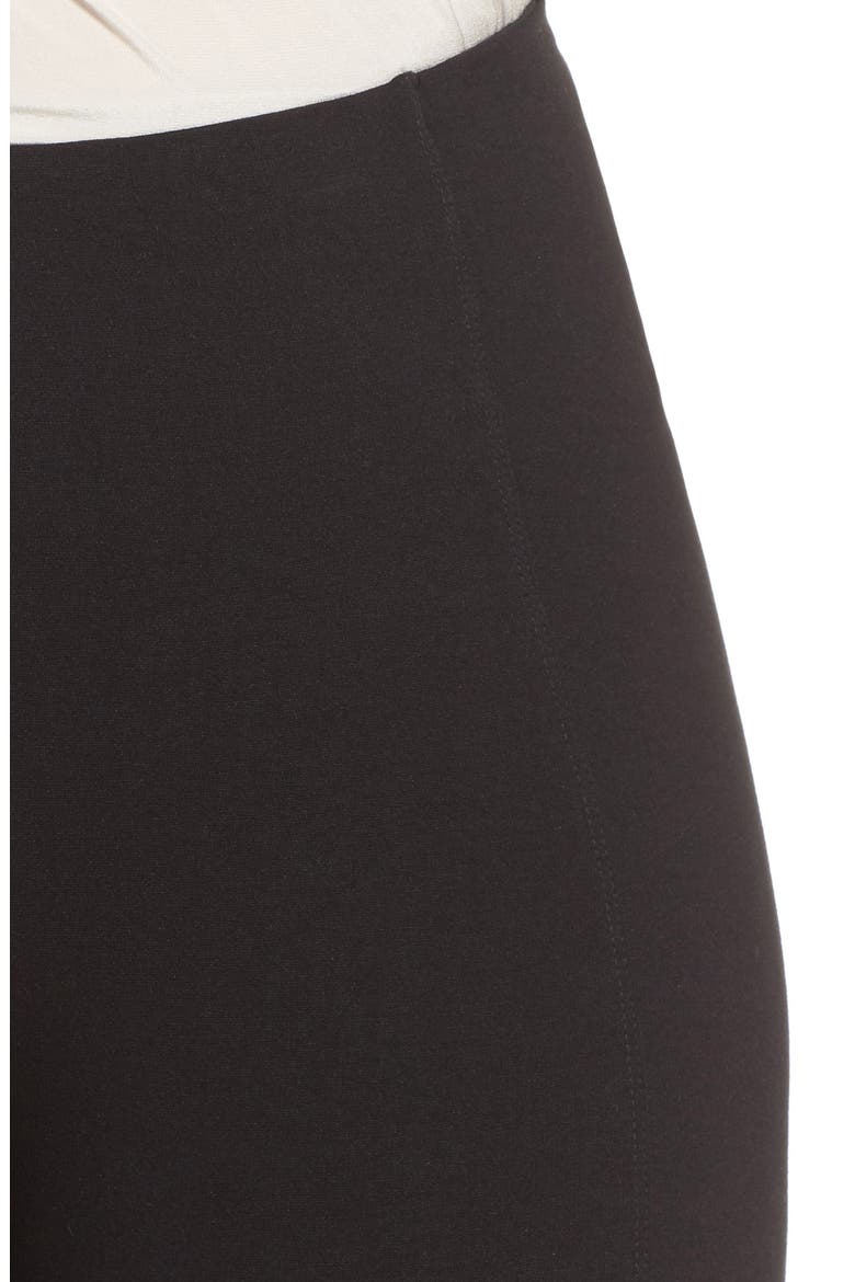 Reese Pintuck Ponte Leggings, Alternate, color, BLACK