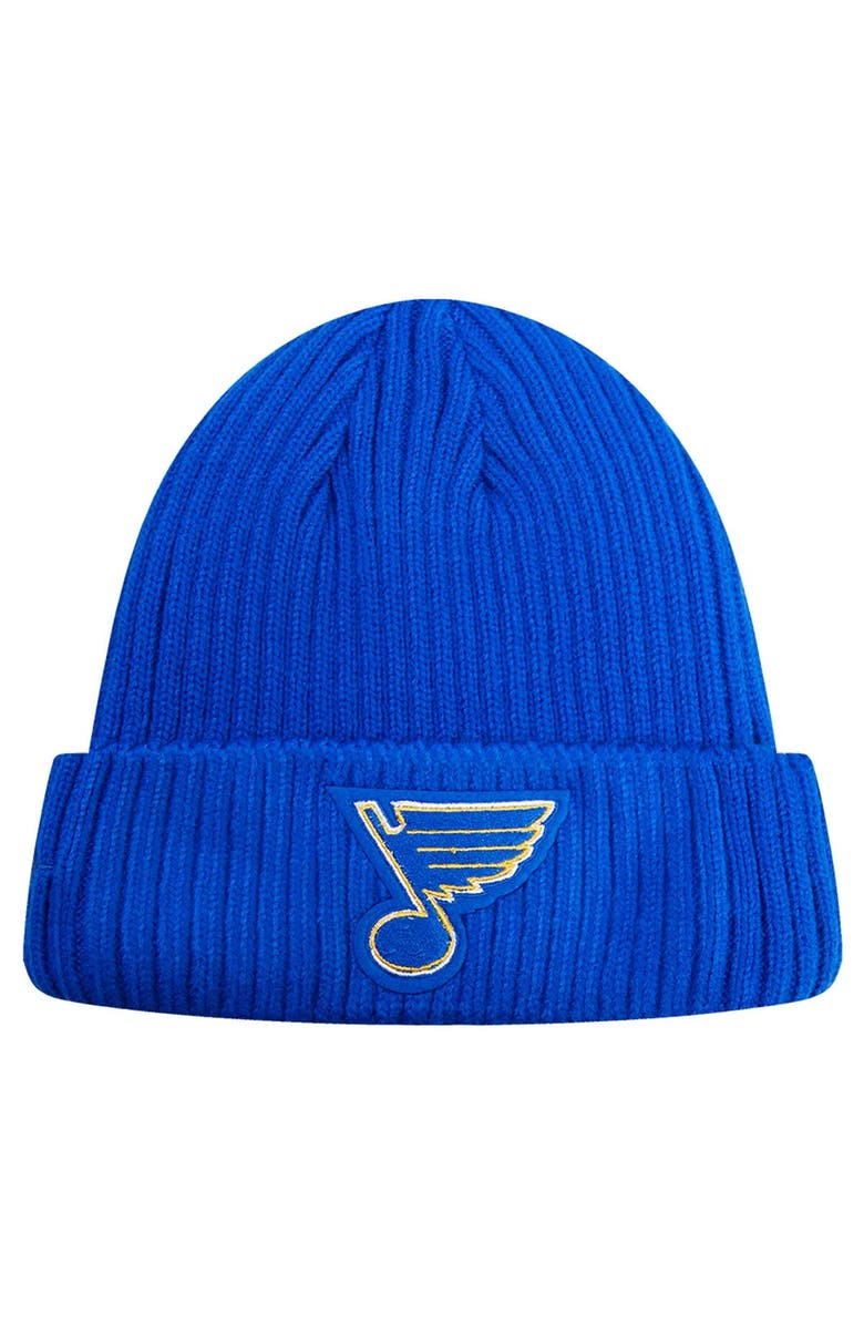 PRO STANDARD Men's Pro Standard Royal St. Louis Blues Classic Core Cuffed Knit Hat, Main, color, Royal