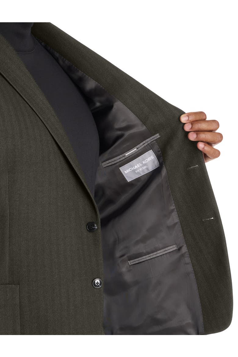Big & Tall Printed Sport Coat, Alternate, color, OLIVE