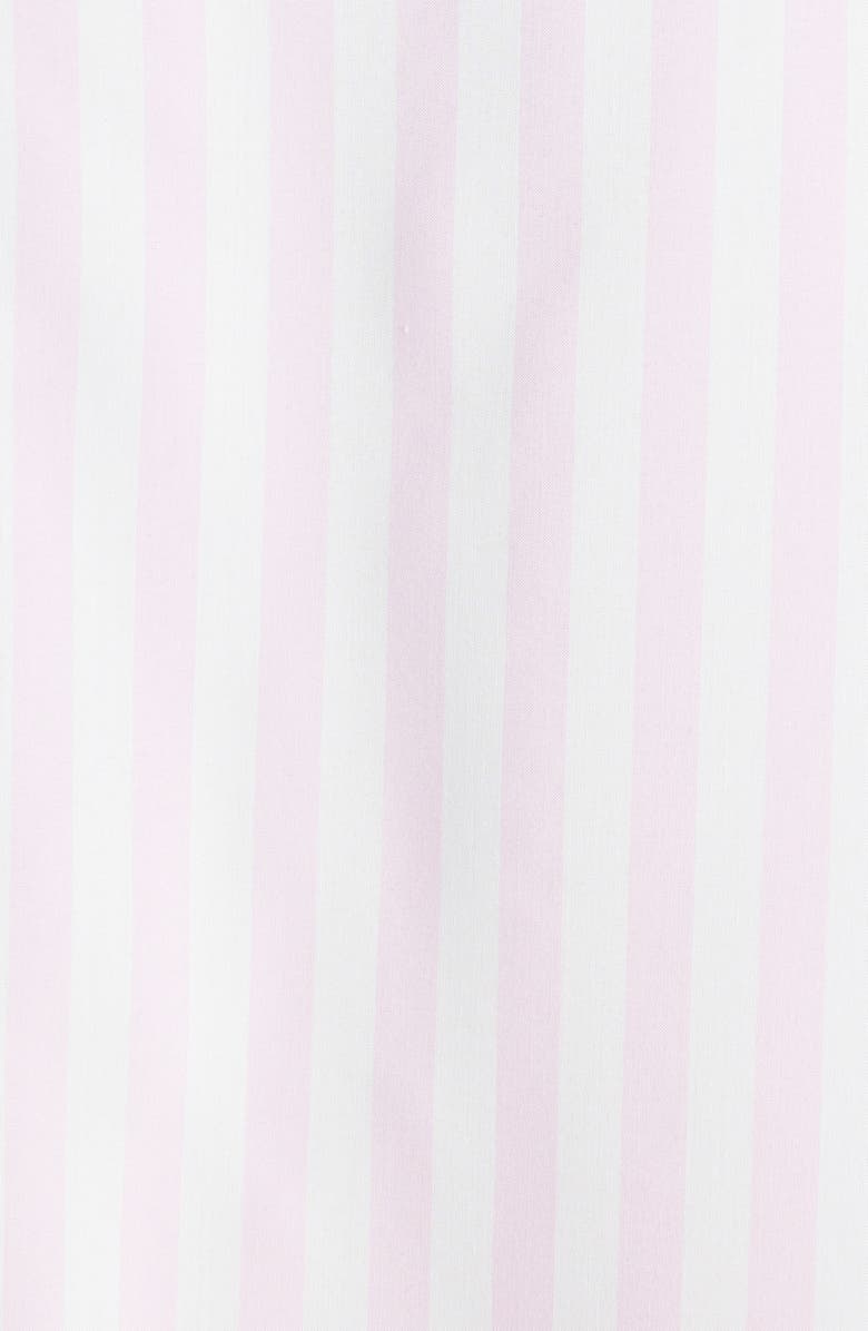 Acne Studios Embroidered Logo Stripe Button-Up Shirt, Alternate, color, Pink/ White