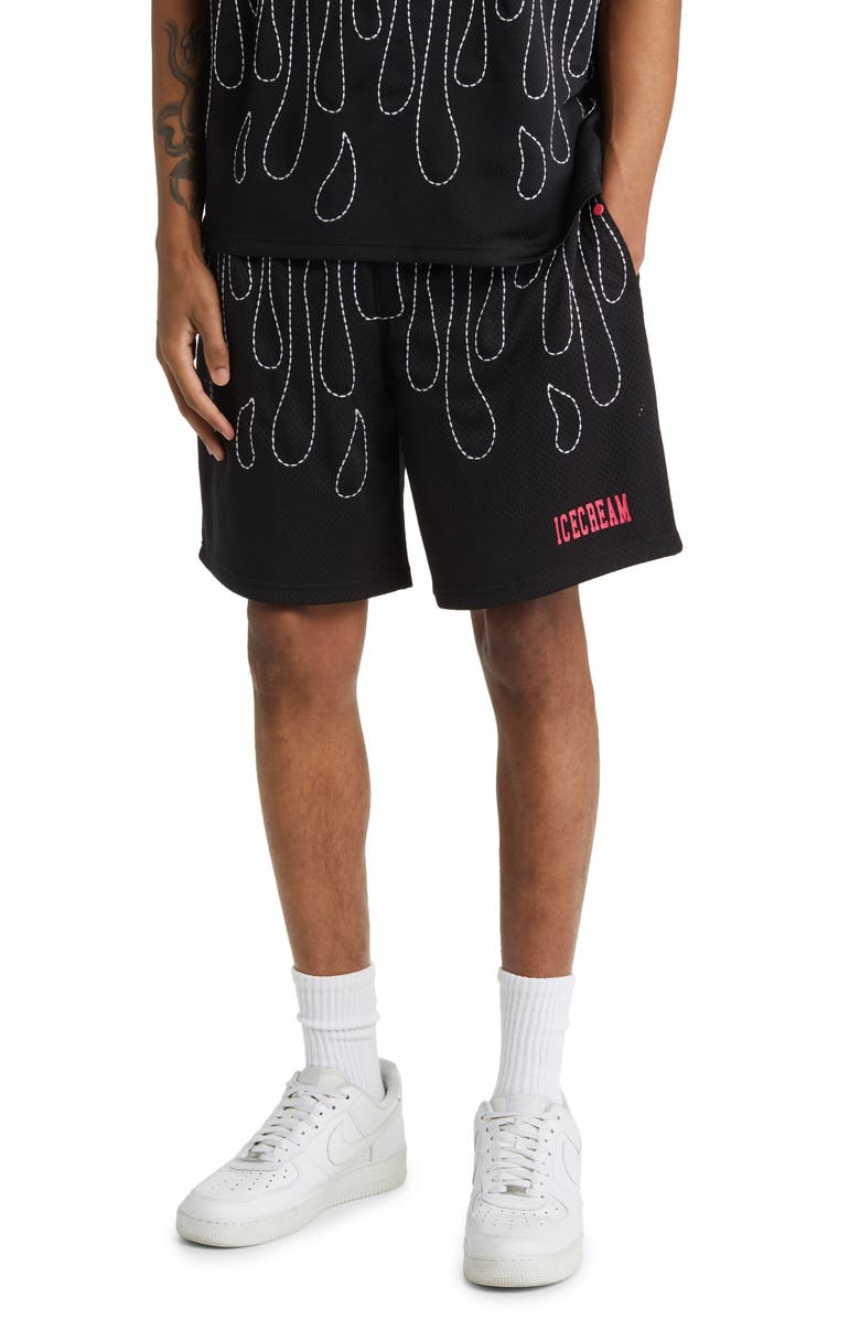 ICECREAM Pineapple Mesh Basketball Shorts, Main, color,