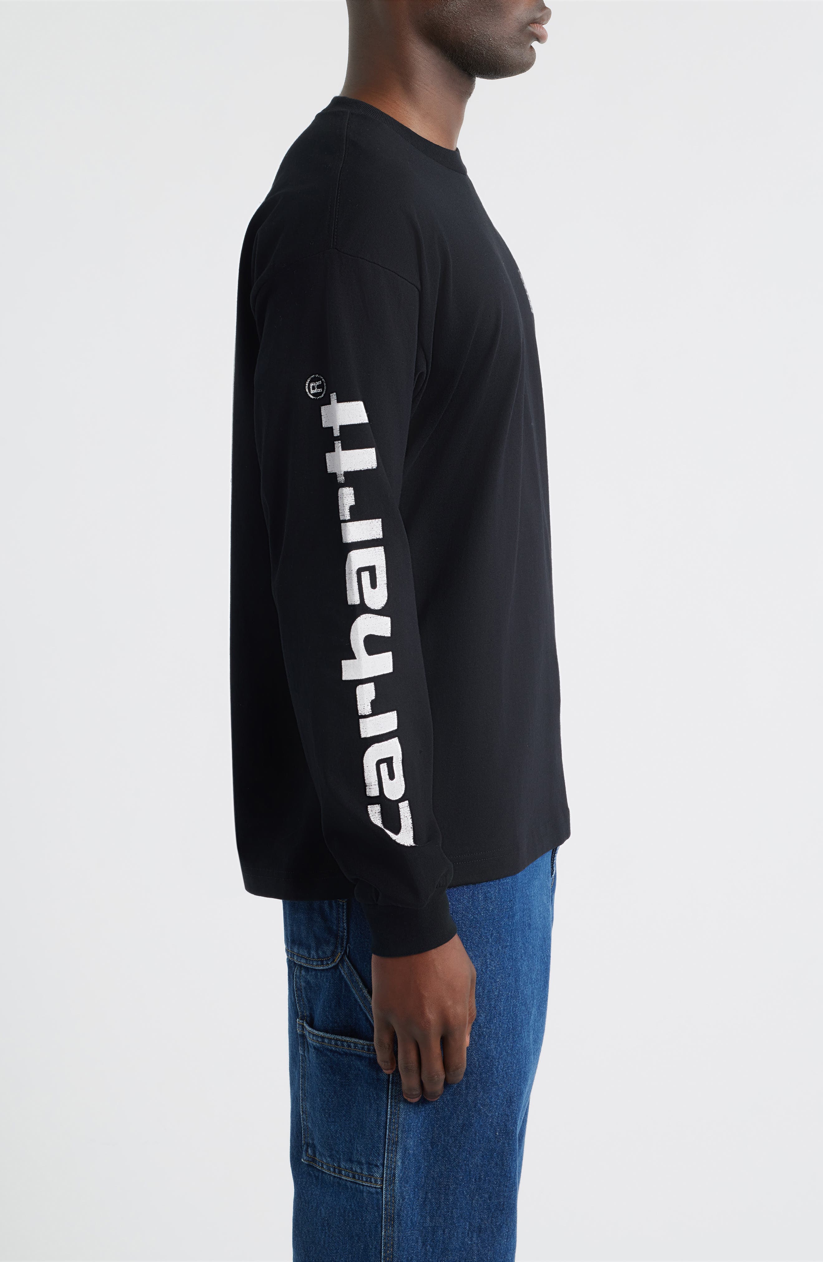 Archive Script Logo Long Sleeve Organic Cotton T-Shirt (Men