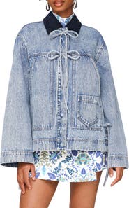 Avec Les Filles Oversized Denim Chore Jacket