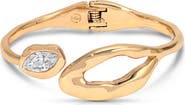 Ettika Molten Marquise Crystal Hinge Cuff Bracelet