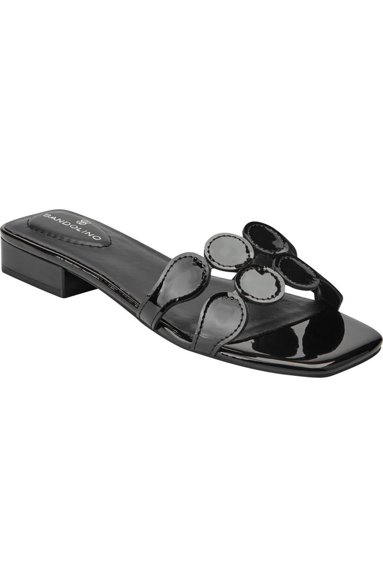 Bandolino Mayla Square Toe Slide Sandal, Main, color, Black