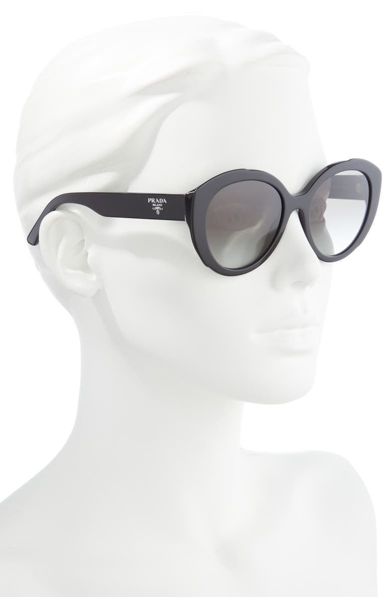Prada 54mm Oval Sunglasses, Alternate, color,