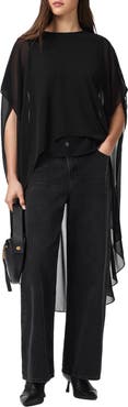 AllSaints Jamie Sheer High Low Top