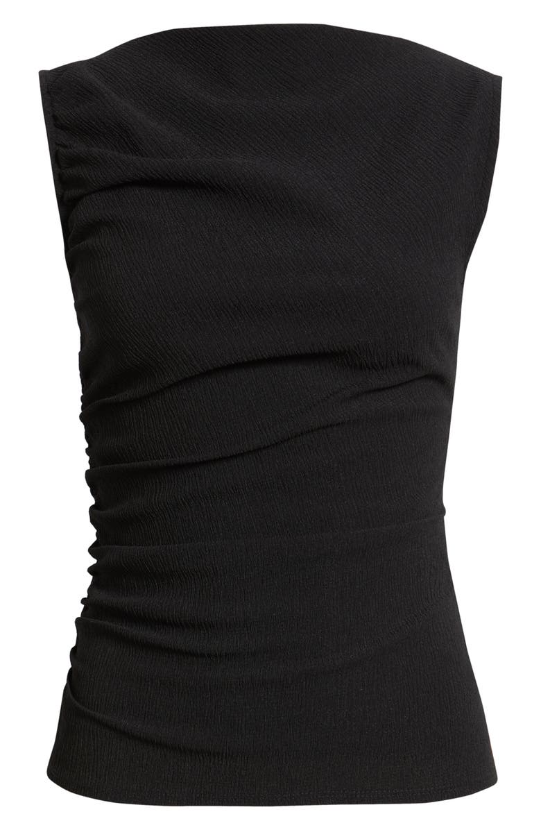 Nordstrom Ruched Sleeveless Top, Alternate, color, Black