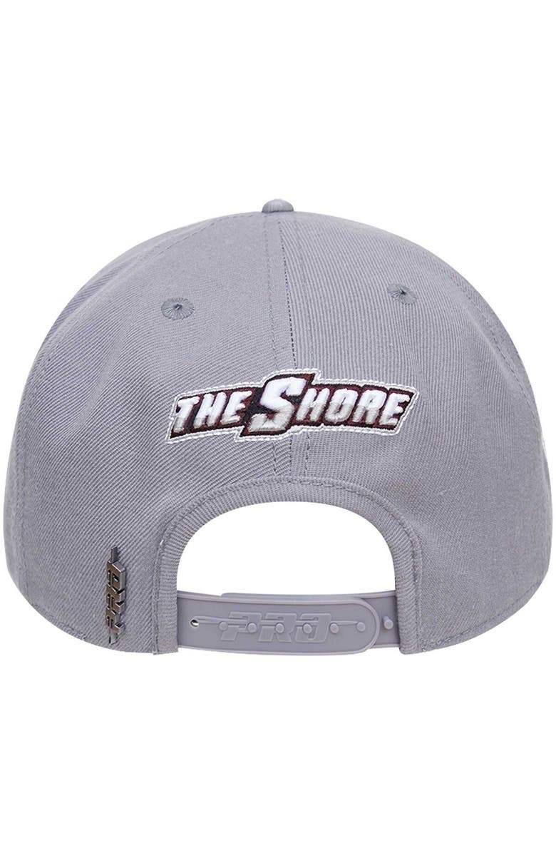 PRO STANDARD Men's Pro Standard Gray Maryland Eastern Shore Hawks Evergreen Hawks Snapback Hat, Alternate, color, Gray