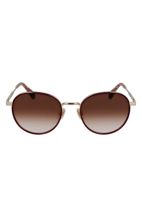 Mabley 53mm Gradient Round Sunglasses