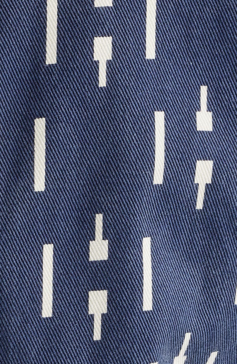 HONOR THE GIFT Print Denim Riding Jacket, Alternate, color, 