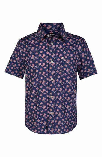 IZOD Kids' Palm Print Short Sleeve Shirt