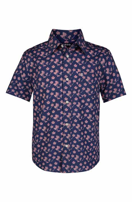 IZOD Kids' Palm Print Short Sleeve Shirt