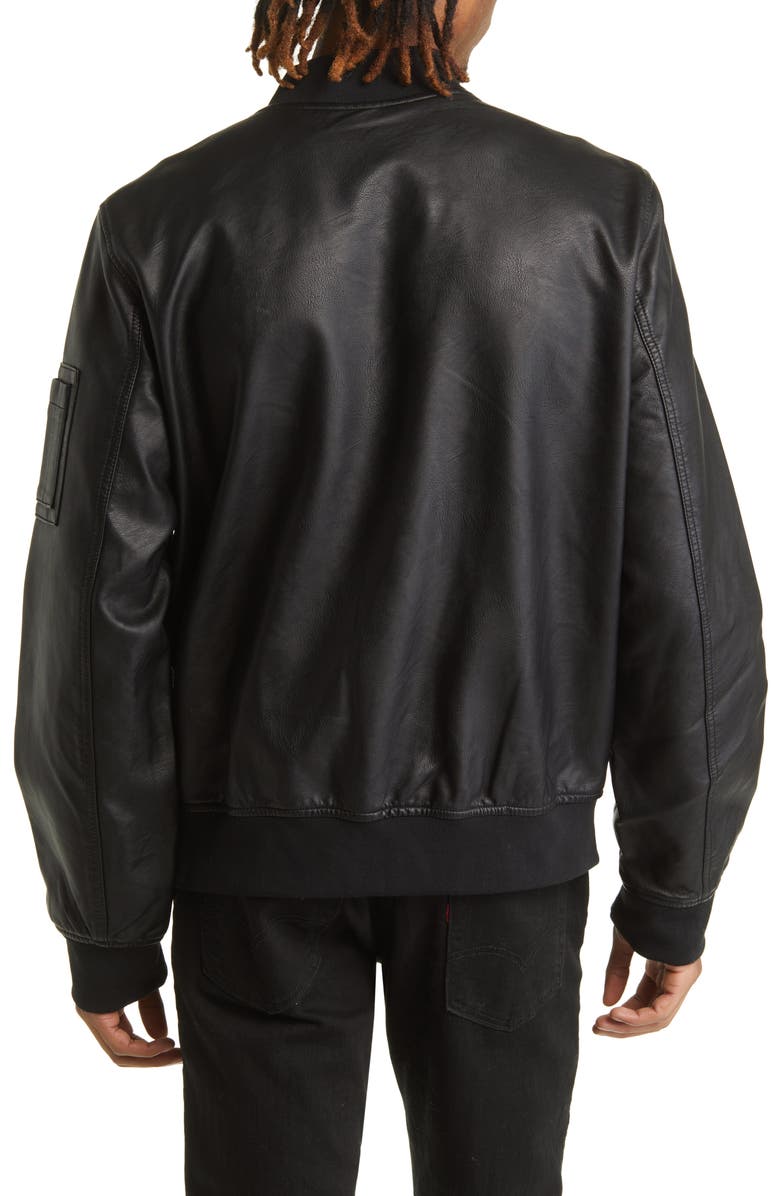 Levi's Varsity Faux Leather Bomber Jacket, Alternate, color,