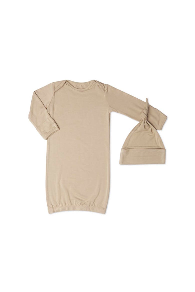 Analise During & After 5-Piece Maternity/Nursing Sleep Set for Mom & Baby, Alternate, color, Latte