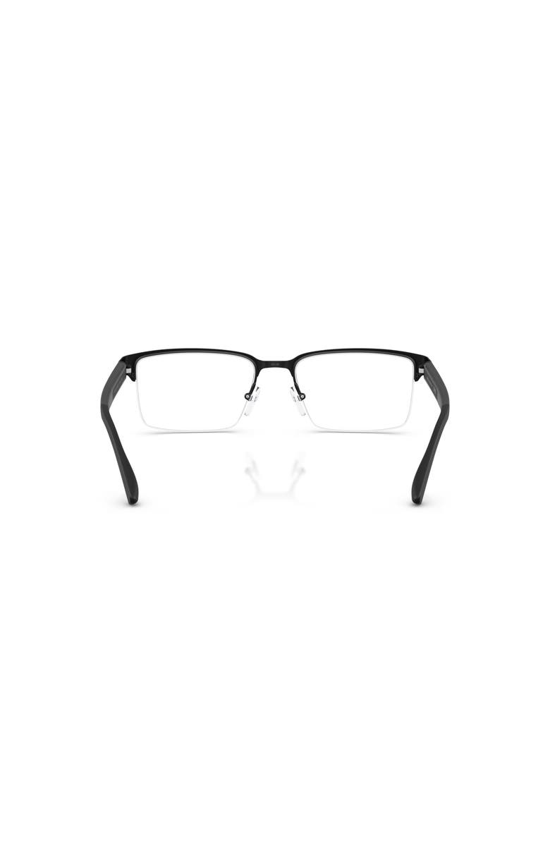 Armani Exchange 55mm Rectangle optical glasses, Alternate, color, Black