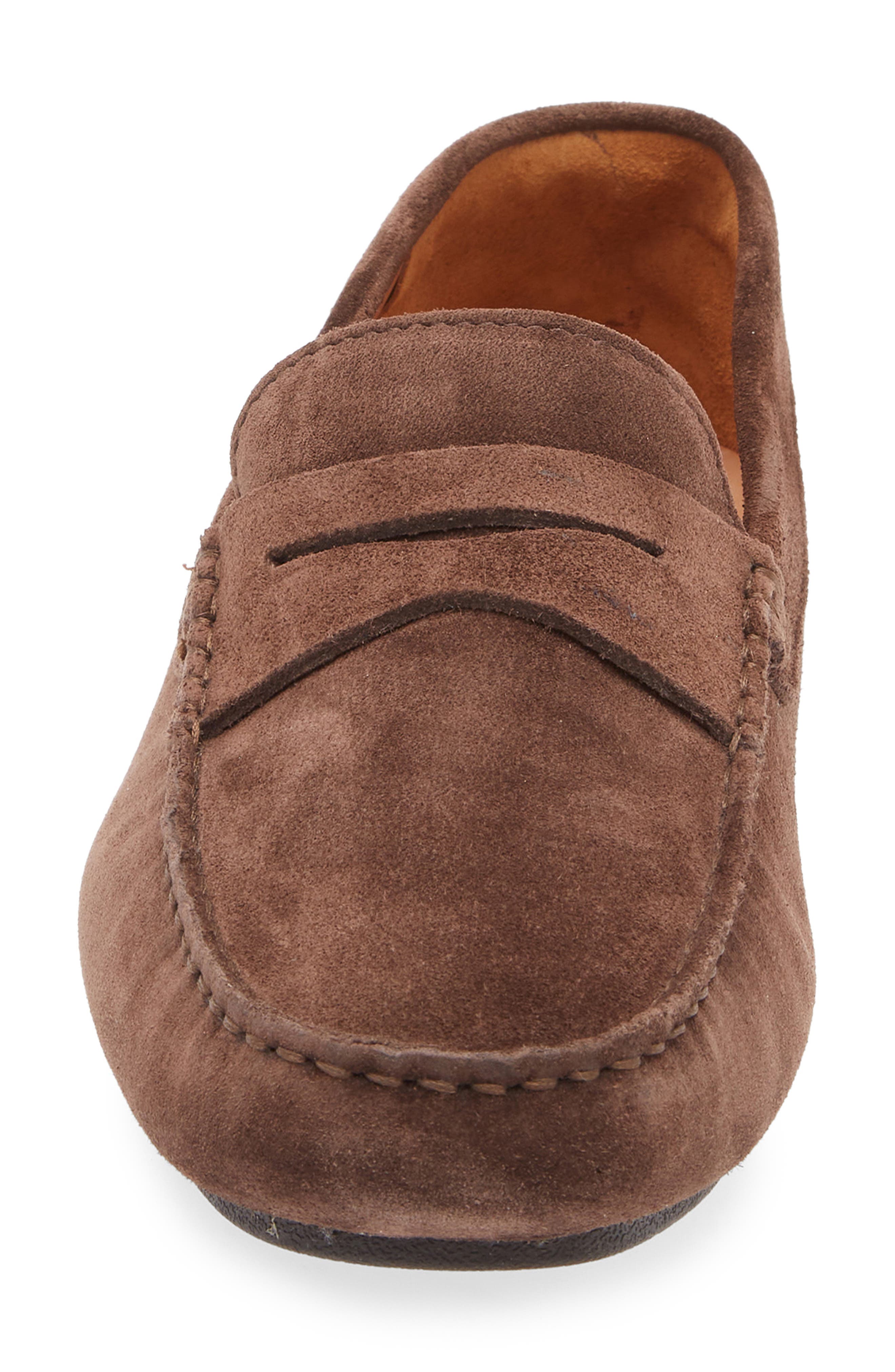 Gentle Souls Redondo Penny Loafer, Alternate, color, Brown Suede