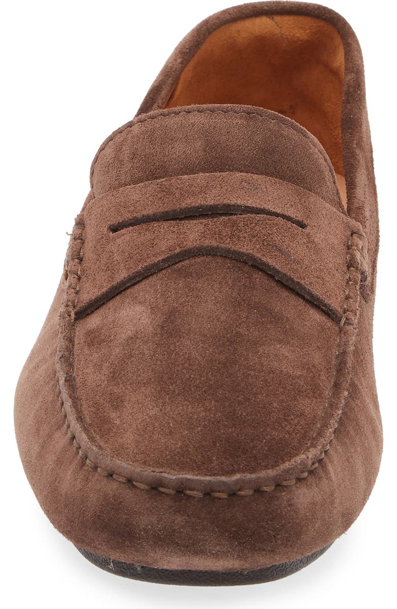 Gentle Souls Redondo Penny Loafer, Alternate, color, Brown Suede