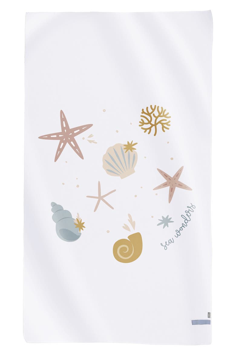 Microfiber Beach Towel, Main, color, WHITE - SEA WONDERS