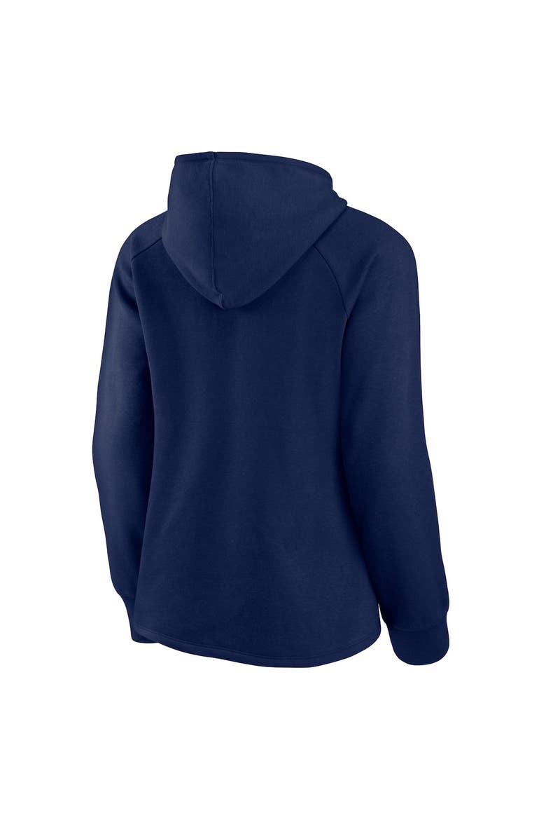 Women's Fanatics Branded Navy Milwaukee Brewers Perfect Play Raglan Pullover Hoodie, Alternate, color, Navy