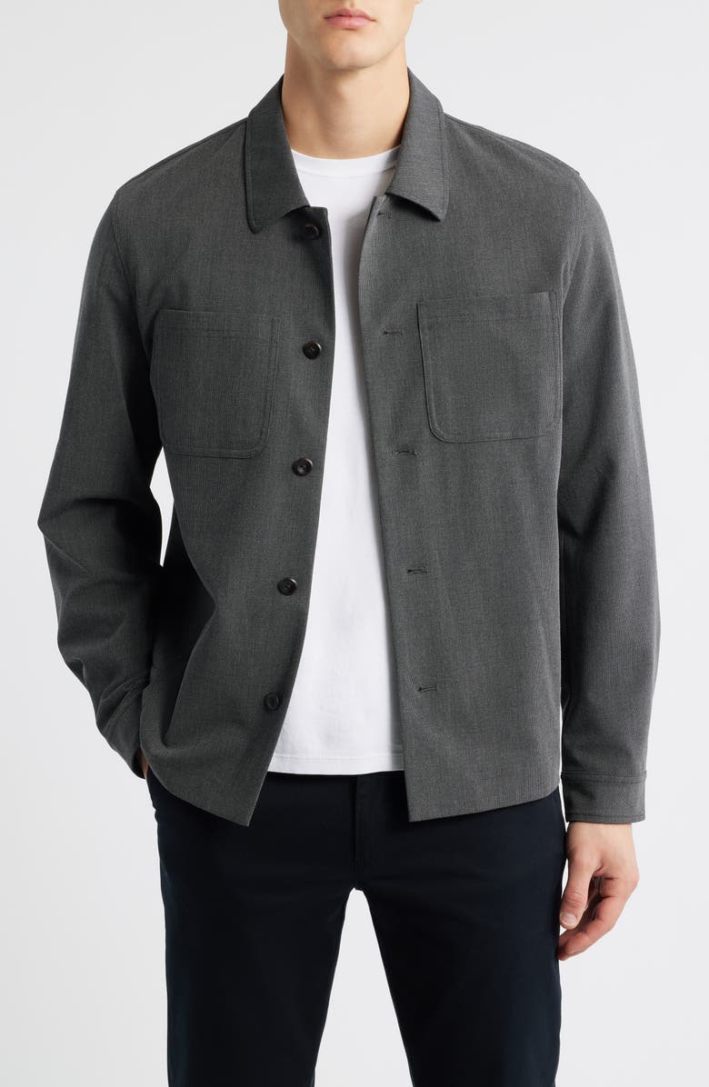 Les Deux Marseille Texture Jacket, Main, color, Dark Grey Melange