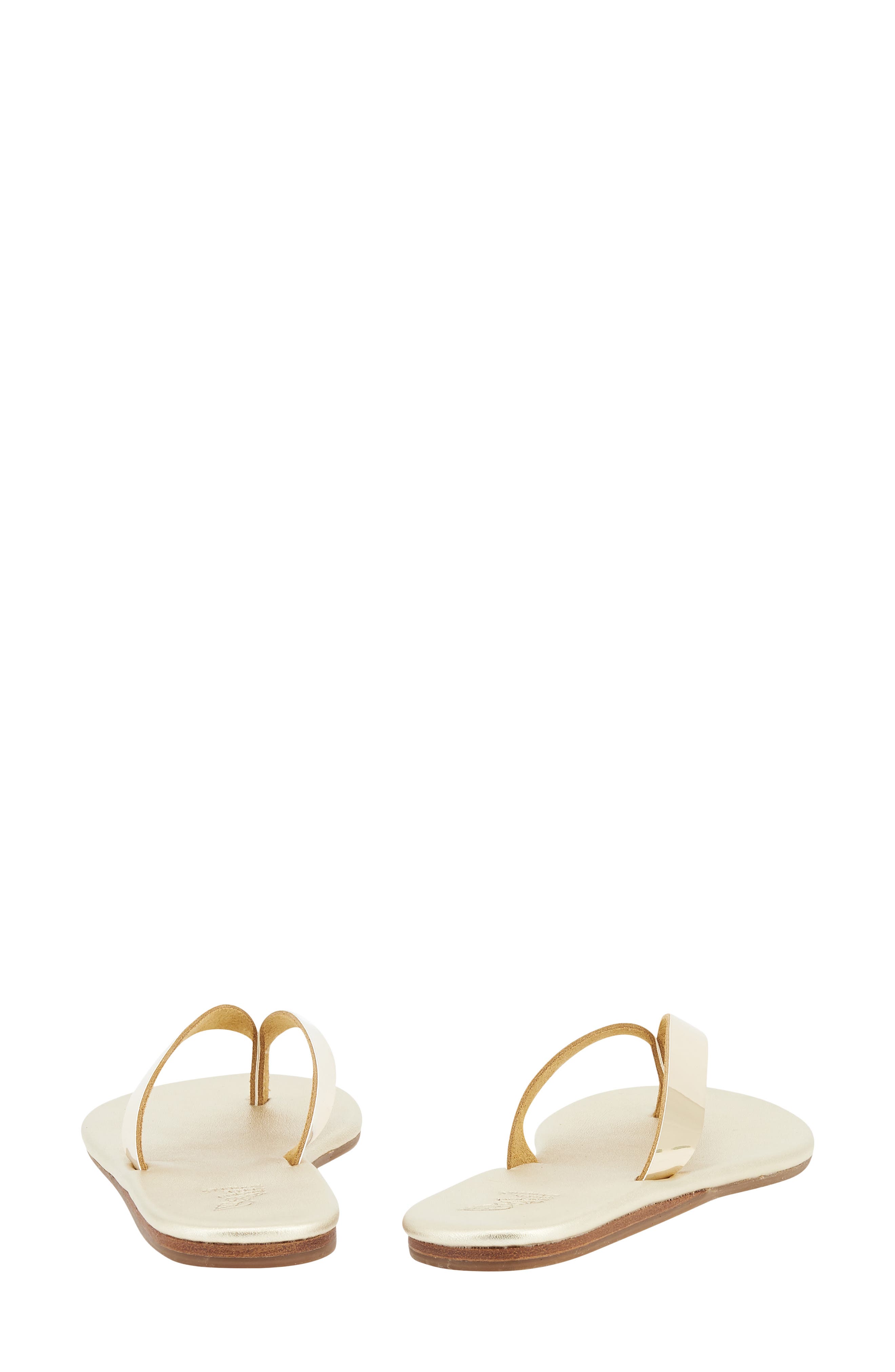 Leda Leather Flip Flop, Alternate, color, GOLD