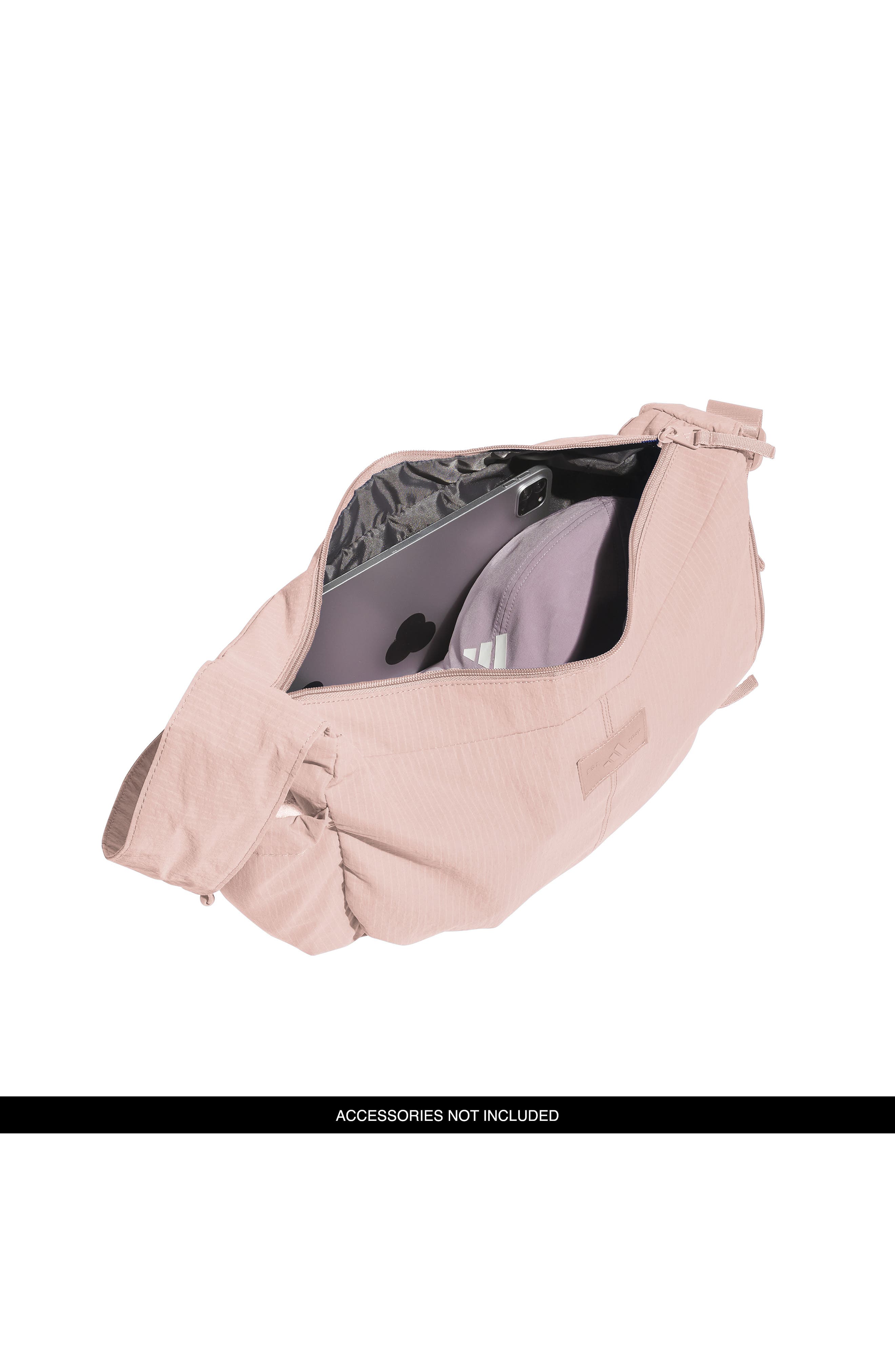 adidas Crescent Crossbody Bag, Alternate, color, Blush Pink