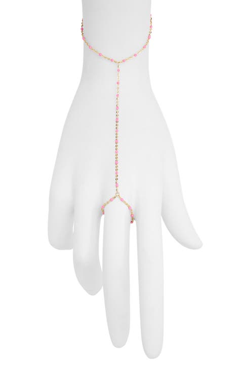 Iris Bead Hand Chain