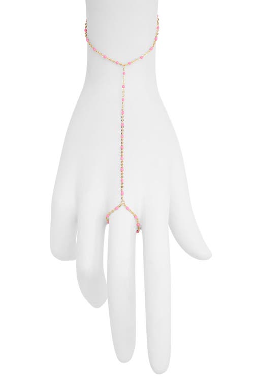 Nashelle Iris Bead Hand Chain