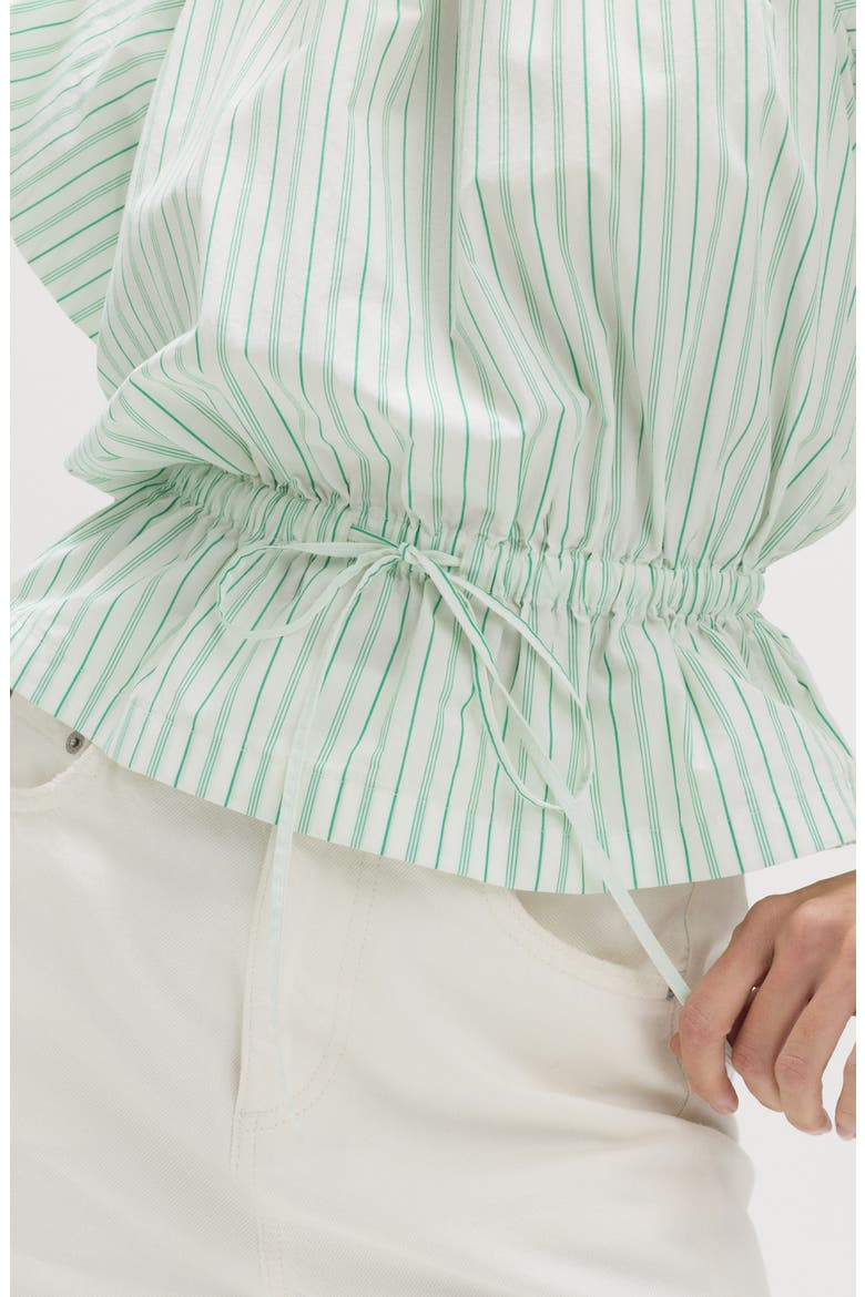 Variegated Stripe Cotton Top, Alternate, color, GREEN/ MULTI