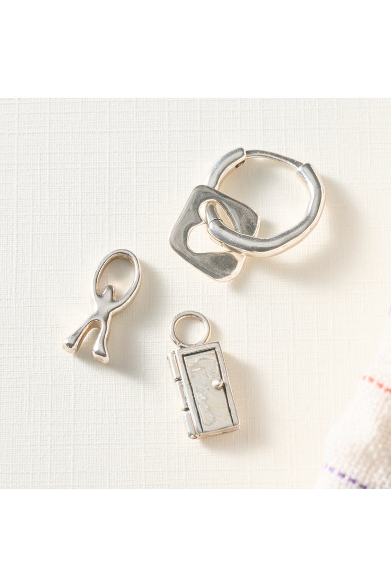 Brilla Sterling Charm - Heart, Alternate, color, Silver
