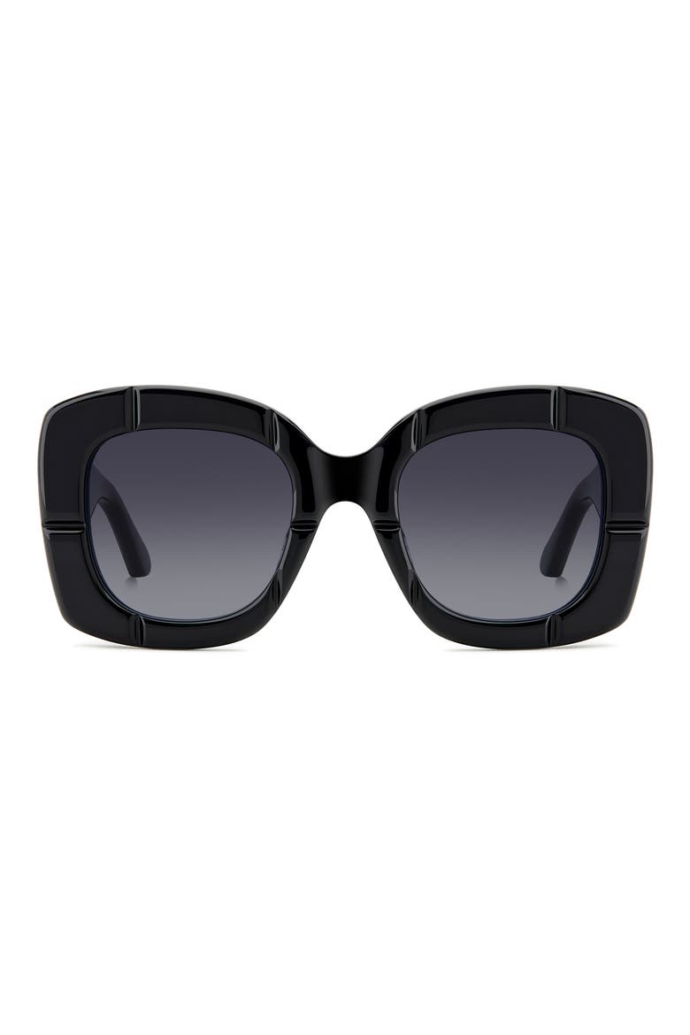 josey 50mm square sunglasses, Main, color, BLACK