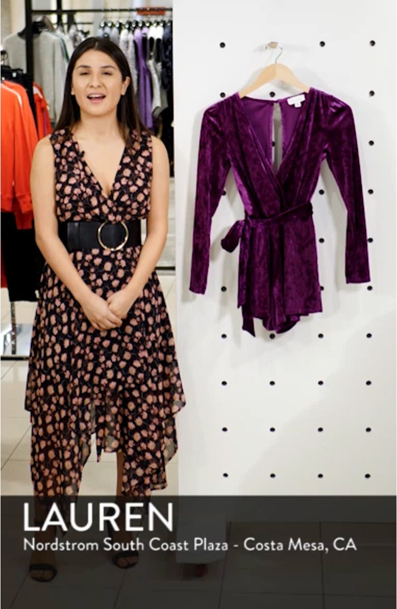 Velvet Wrap Romper, sales video thumbnail