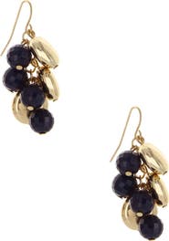 OLIVIA WELLES Bead Cluster Drop Earrings