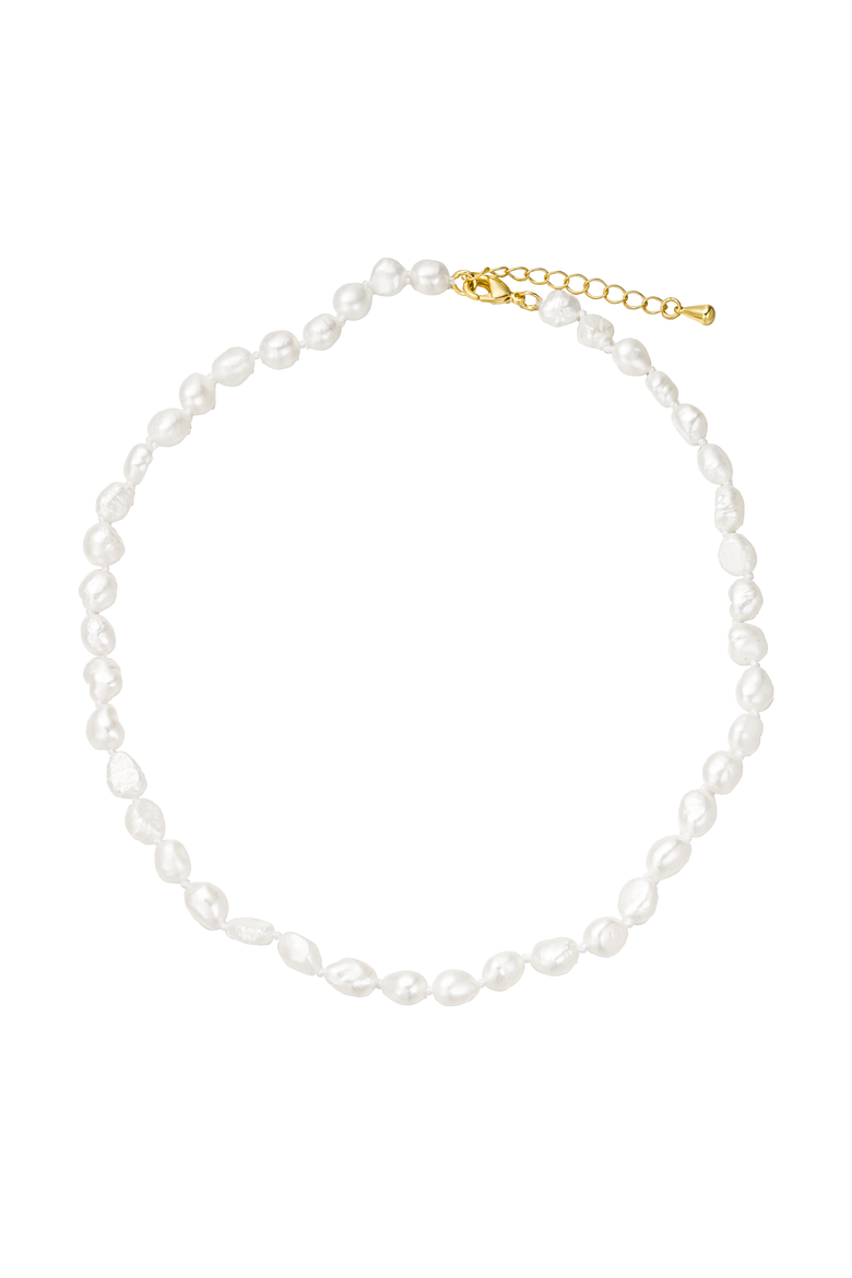 Alyx Freshwater Pearl Necklace, Main, color, Gold