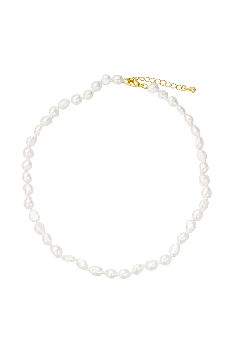 Untamed Petals Alyx Freshwater Pearl Necklace, Main, color, Gold