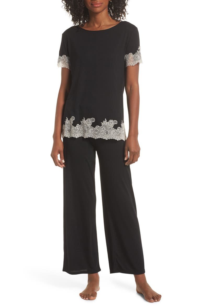 Luxe Shangri-La Pajamas, Main, color, BKC
