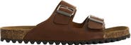 Velez Genuine Leather Sandals with Double Buckle