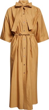 Lemaire Reversible Washed Cotton & Silk Tube Dress