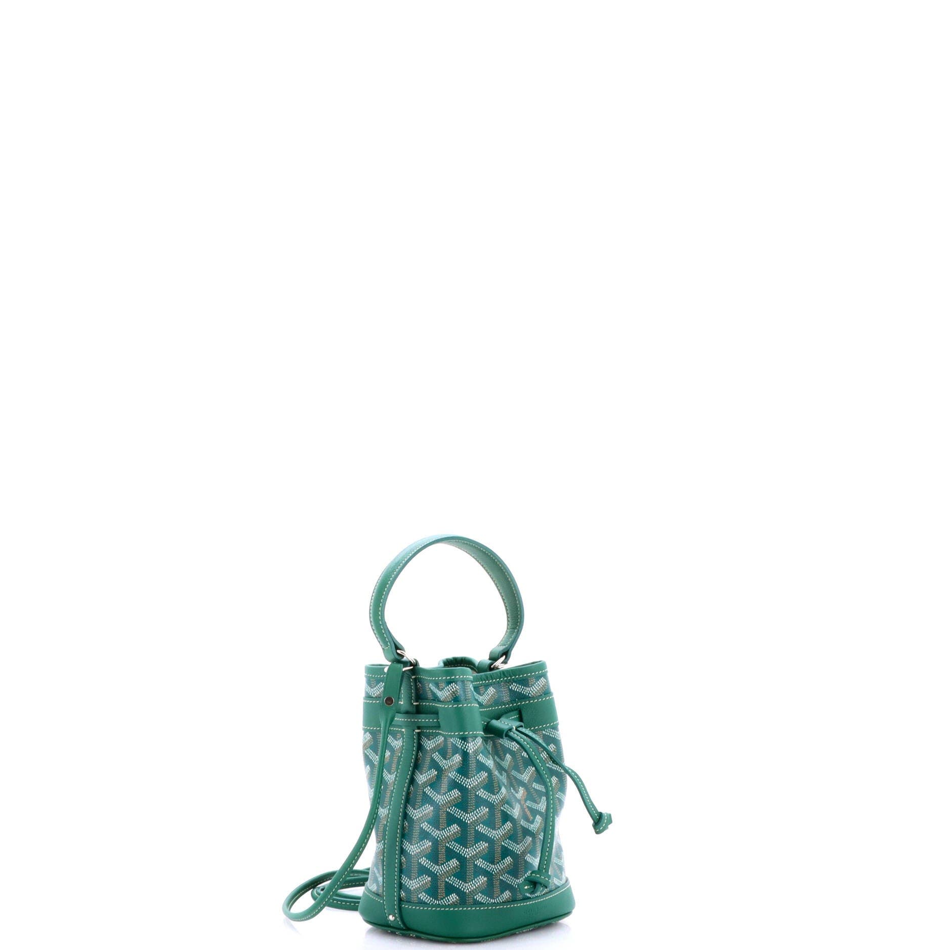 Petit Flot Bucket Bag Coated Canvas Mini, Alternate, color, Green