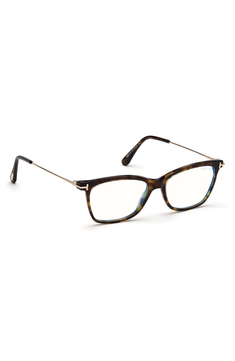 TOM FORD 52mm Square Optical Glasses, Alternate, color, 