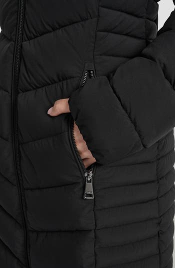 Cire Packable Hooded Longline Puffer Jacket
