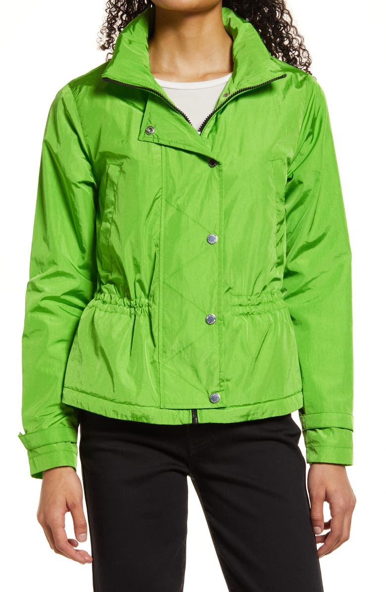 Via Spiga Packable Water Resistant Rain Jacket, Alternate, color,