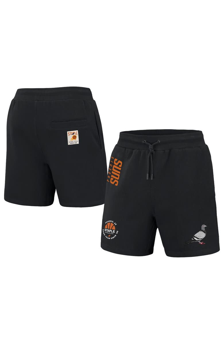 STAPLE Men's NBA x Staple Black Phoenix Suns Home Team Shorts, Main, color, Black
