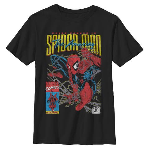 Boys' Distressed The Amazing Comic Cover Short Sleeve T-shirt