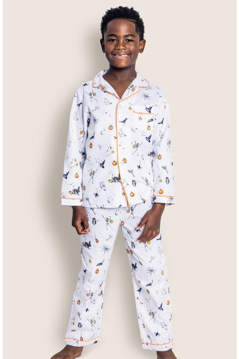 Kids' Trick or Treat Two-Piece Pajamas, Alternate, color, WHITE