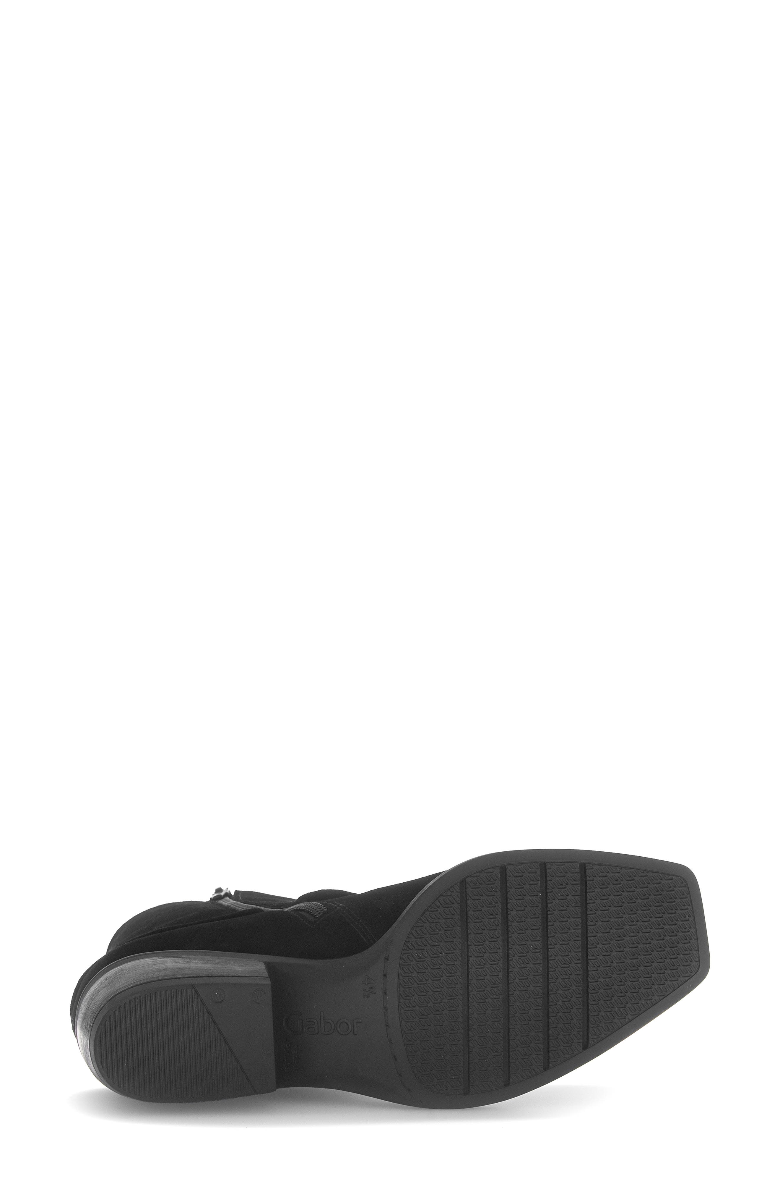 Gabor Square Toe Boot, Alternate, color, Black