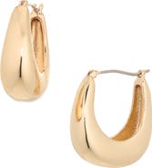 Cara Chunky Basket Hoop Earrings