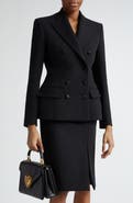 Dolce&Gabbana Turlington Double Breasted Wool Blend Blazer